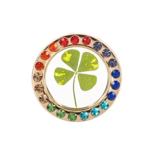 Twice the Luck Charm, sentiment card included