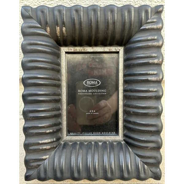 Venetian Black with Silver Undertones-Custom Italian Photo Frame