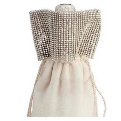 Velvet Bling Wine Bottle Bag
