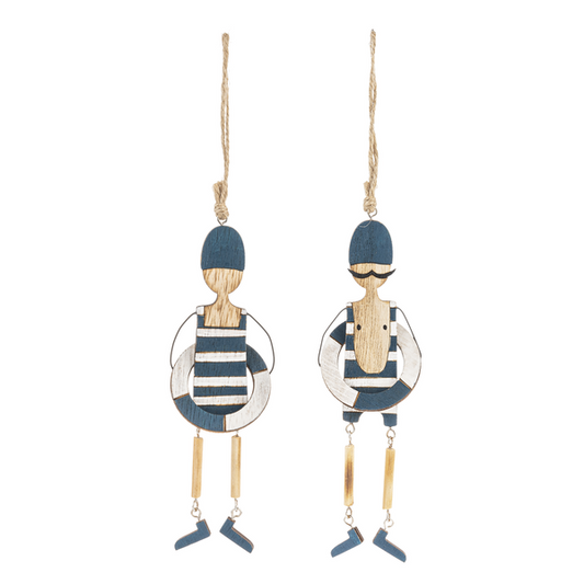 Vintage Beach Couple Ornament, sold seperately