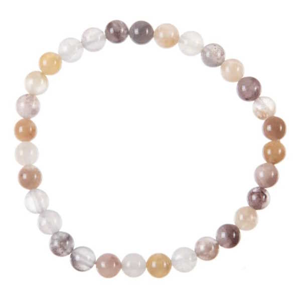 Violet Japer Stone Stretch Bracelet