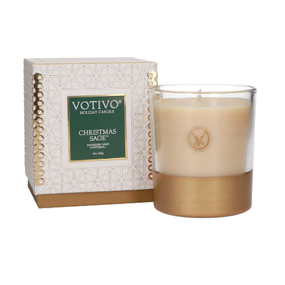 Votivo Christmas Sage 10 oz. Holiday Candle