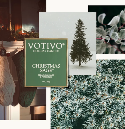 Votivo Christmas Sage 2.1 oz Holiday Votive