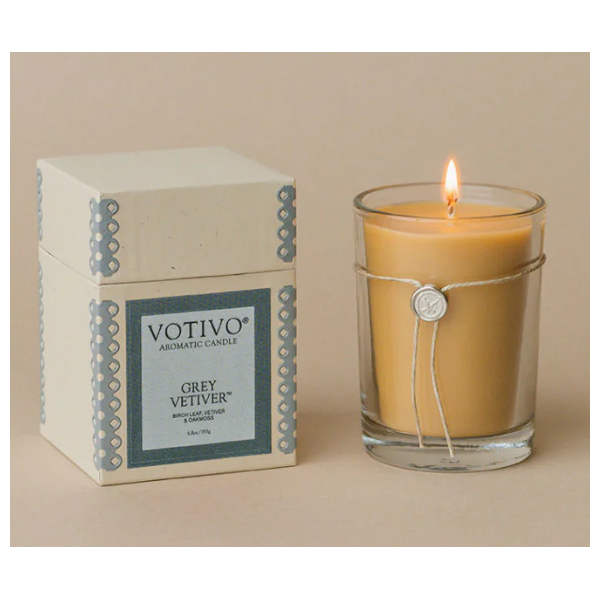 Votivo Grey Vetiver Soy Blended Candle