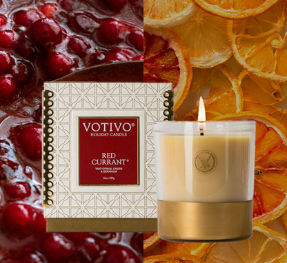 Votivo Red Currant 10 oz. Holiday Candle