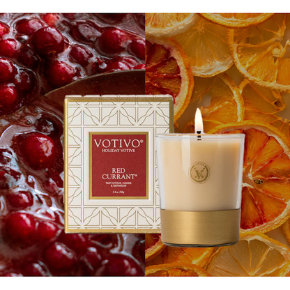 Votivo Red Currant 2.1 oz Holiday Candle