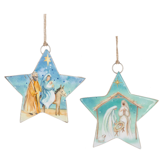 Watercolor Holy Family Ornament-Assorted, each sold separately