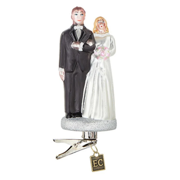 Clip-On Wedding Couple Ornament