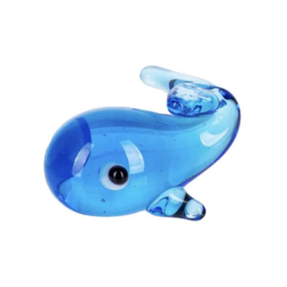 Whale Tales Glass Charm with Insert Card