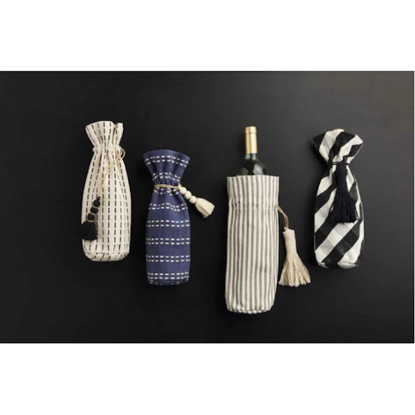 Wine Bottle Bag with Tassel