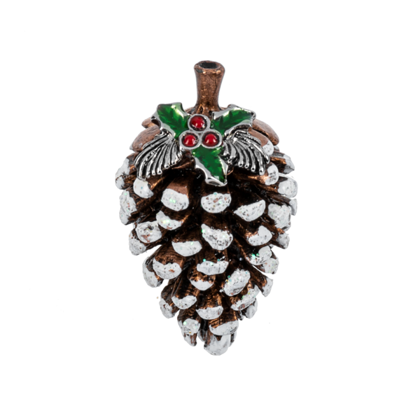 The Little Winter Pinecone Charm with Card