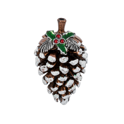 The Little Winter Pinecone Charm with Card