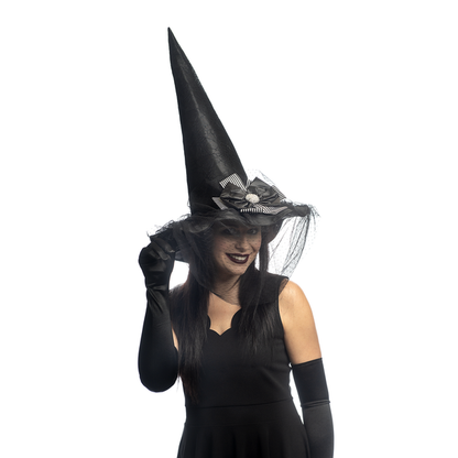 Fancy Witch Hat-Black