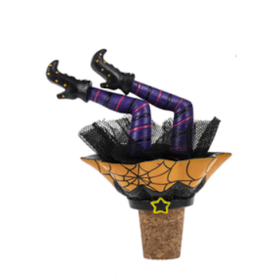 Witch Leg Bottle Topper, each sold seperately