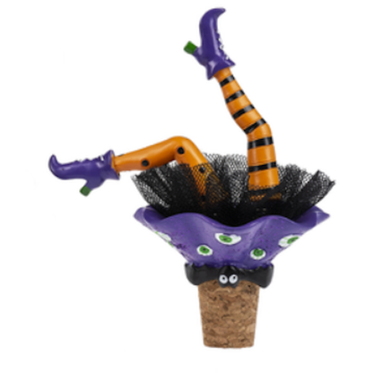 Witch Leg Bottle Topper, each sold seperately