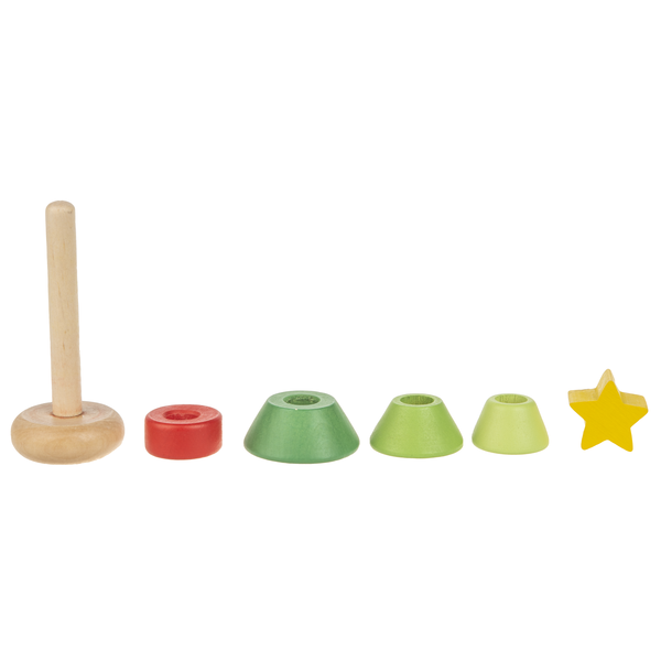 Wood Holiday Toy Stacker, Baby Toy