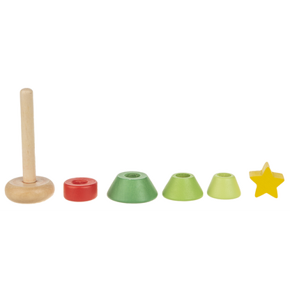 Wood Holiday Toy Stacker, Baby Toy