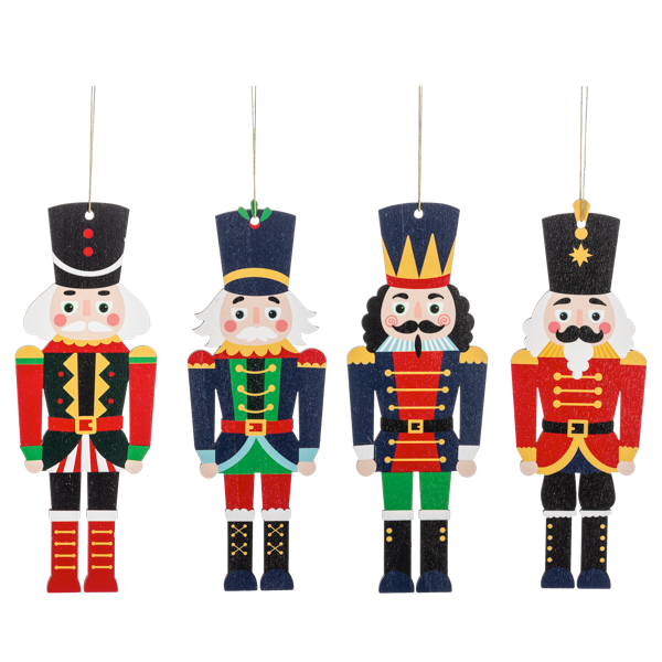 Wooden Nutcracker Ornament-Assorted, each sold separately