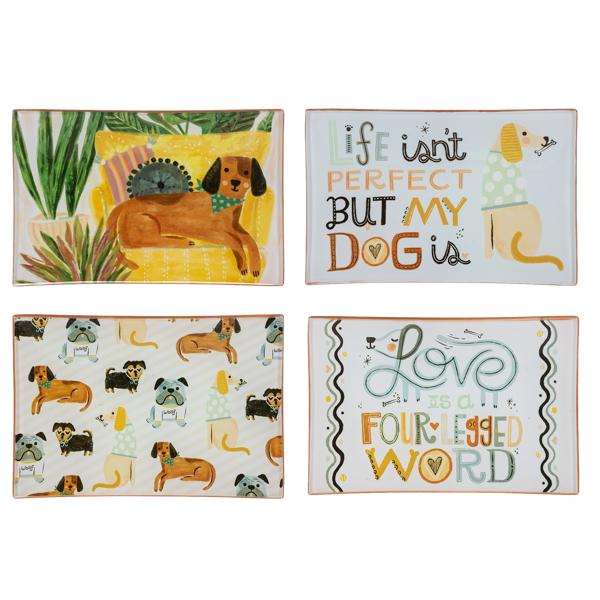 Dog Message Trinket Dish-Assorted, each sold separately