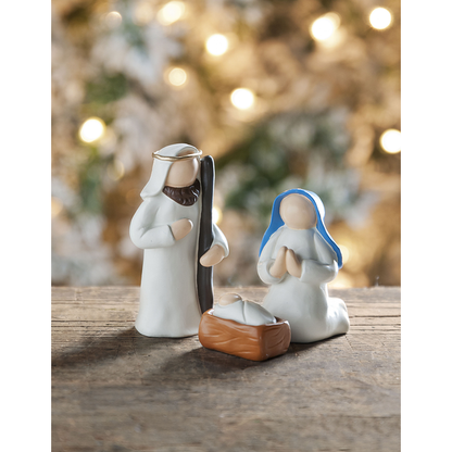 Holy Family 3-Piece Nativity Set, Boxed