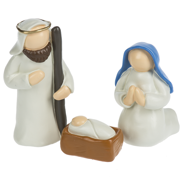 Holy Family 3-Piece Nativity Set, Boxed