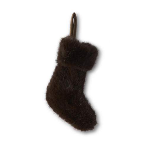 Faux Fur Mini Stockings-Assorted Colors, each sold separately