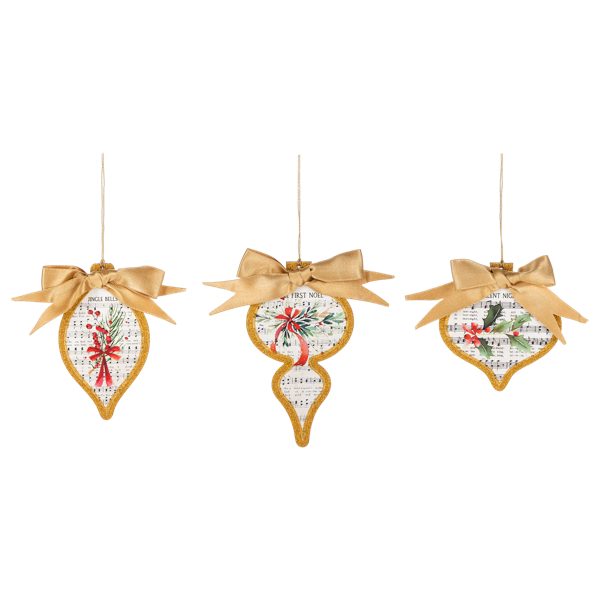 Music Sheet Ornaments-Assorted, each sold separately