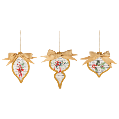 Music Sheet Ornaments-Assorted, each sold separately
