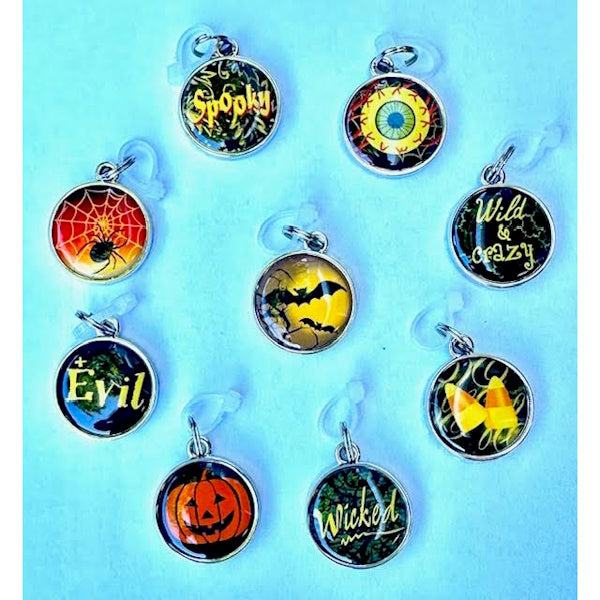 Halloween Round Charm-Assorted, each sold seperately