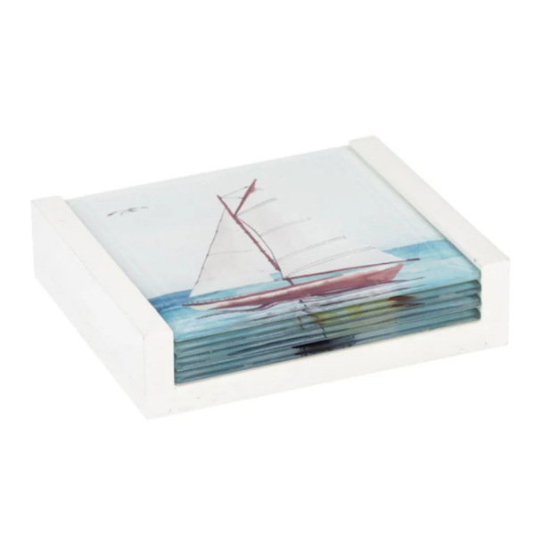 Sailboat Coaster Set