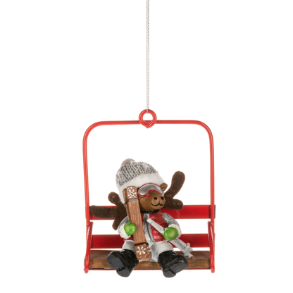 Ski Lodge Chair Lift Ornament