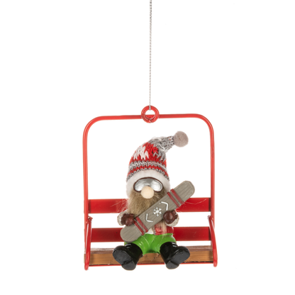 Ski Lodge Chair Lift Ornament