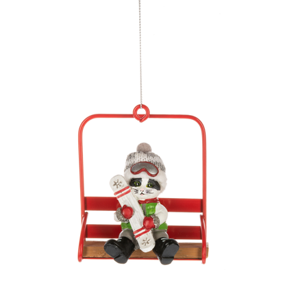 Ski Lodge Chair Lift Ornament