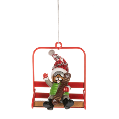 Ski Lodge Chair Lift Ornament