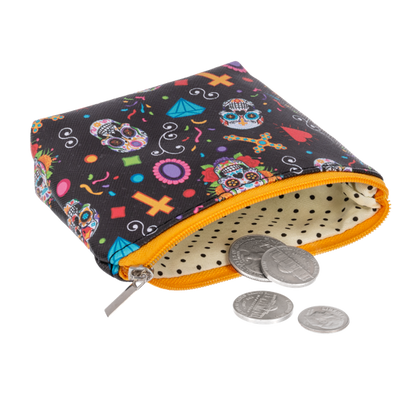 Sugar Skull Coin Bag-Assorted Styles, each sold separately