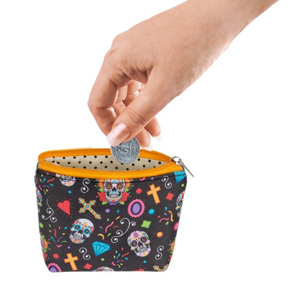 Sugar Skull Coin Bag-Assorted Styles, each sold separately