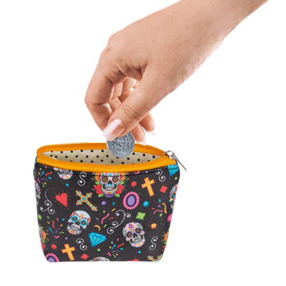Sugar Skull Coin Bag-Assorted Styles, each sold separately