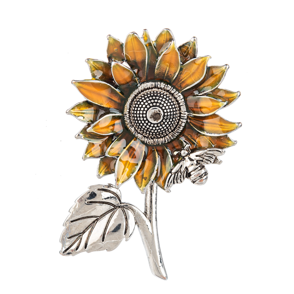 Sunflower Wishes Charm with Insert Card