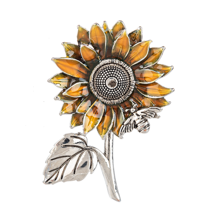 Sunflower Wishes Charm with Insert Card