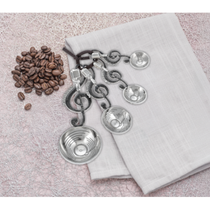 Treble Clef w/Mic Measuring Spoons-Set of 4