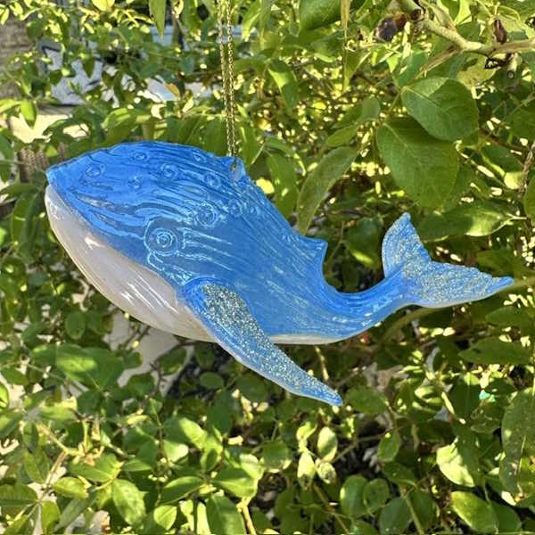 Blue Whale Ornament